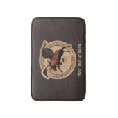 ムース飛んでいる航空用パッチ バスマット (正面縦)