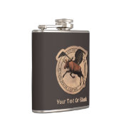 ムース飛んでいる航空用パッチ フラスク (右)