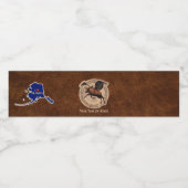 ムース飛んでいる航空用パッチ ペットボトルラベル (シングルラベル)