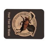 ムース飛んでいる航空用パッチ マグネット (横)