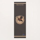 ムース飛んでいる航空用パッチ ヨガマット (裏面)