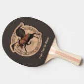 ムース飛んでいる航空用パッチ 卓球ラケット (横)