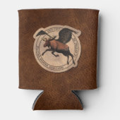 ムース飛んでいる航空用パッチ 缶クーラー (正面)