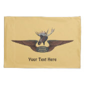 ムース飛んでいる航空翼 枕カバー (裏面)