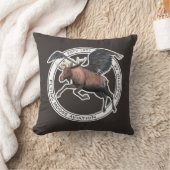 ムース飛んでいる航空 クッション (ブランケット)