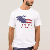 ムース「アメリカ国旗」 Tシャツ (正面)