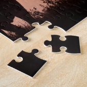 ムース、アルセス・アルケス、大きな〔雄ジカの〕枝角の雄牛。 ジグソーパズル (側面)