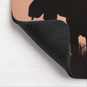 ムース、アルセス・アルケス、大きな〔雄ジカの〕枝角の雄牛。 マウスパッド (コーナー)