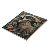 ムース – アールヌーボー陶磁器タイル タイル (側面)