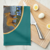 ムース・イン・ザ・メドウ キッチンタオル (四つ折り)