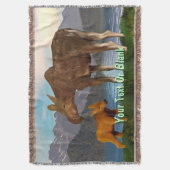 ムース・イン・ザ・メドウ スローブランケット (正面縦)