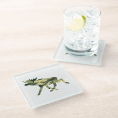 ムース/エルクウッドランドカモフラージュ/迷彩柄 ガラスコースター (アングル)