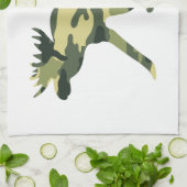 ムース/エルクウッドランドカモフラージュ/迷彩柄 キッチンタオル (折り畳み)