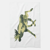 ムース/エルクウッドランドカモフラージュ/迷彩柄 キッチンタオル (縦)