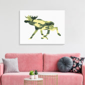 ムース/エルクウッドランドカモフラージュ/迷彩柄 キャンバスプリント (インサイチュ (リビング))