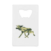 ムース/エルクウッドランドカモフラージュ/迷彩柄 クレジットカード栓抜き (正面)