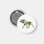 ムース/エルクウッドランドカモフラージュ/迷彩柄 マグネット (正面/裏面)