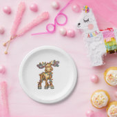 ムース・クリスマス ペーパープレート (パーティー)