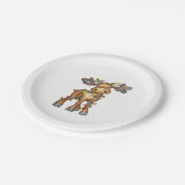 ムース・クリスマス ペーパープレート (アングル)