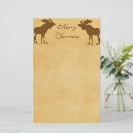 ムース・クリスマス 便箋 (スタンド正面)