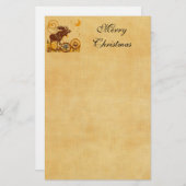 ムース・クリスマス 便箋 (正面/裏面)