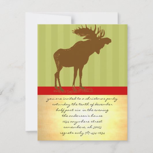ムース・クリスマス 招待状 (正面)