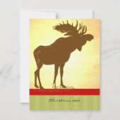 ムース・クリスマス 招待状 (裏面)