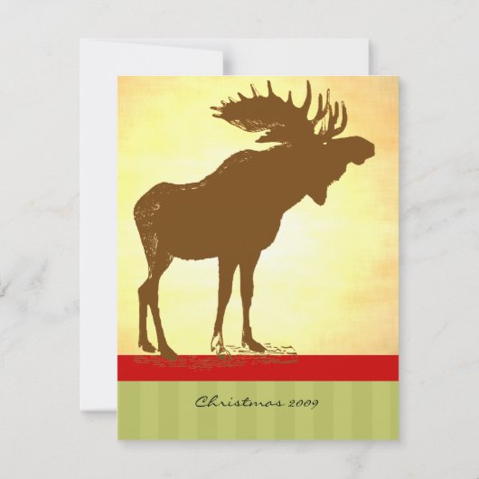 ムース・クリスマス 招待状 (裏面)
