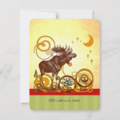 ムース・クリスマス 招待状 (裏面)