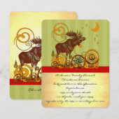 ムース・クリスマス 招待状 (正面/裏面)