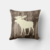 ムース(クリーム)ワイルドライフ素朴オンウッドキャビン クッション (裏面)
