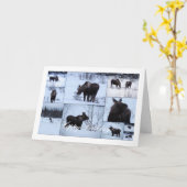 ムース・コラージュ;ハッピーバースデー カード (黄色い花)