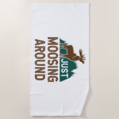 ムース・ジャスト・ムーシングのまわりに ビーチタオル (正面)