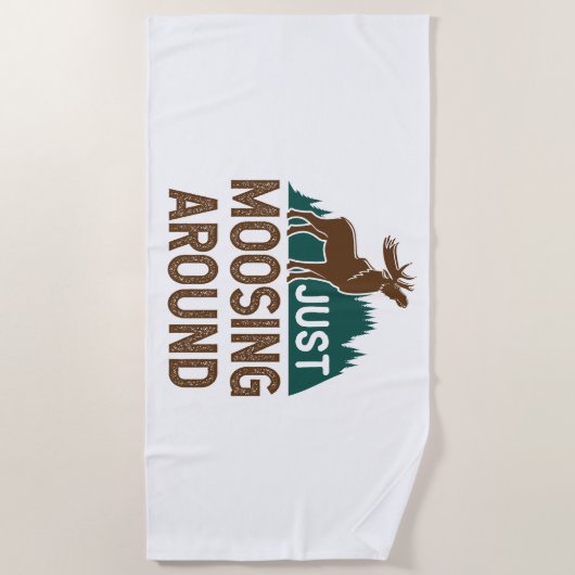 ムース・ジャスト・ムーシングのまわりに ビーチタオル (正面)