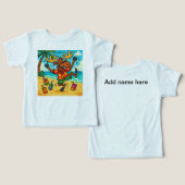 ムース＋ジュース＝やんちゃ！～元気いっぱいキッズの夏用Tシャツ～ (デザイン正面&裏面)
