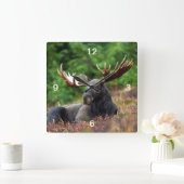 ムース スクエア壁時計 (ホーム)