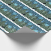 ムース、バニー、雪片ラッピング紙 ラッピングペーパー (角)