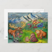 ムース&ベア ポストカード (正面/裏面)