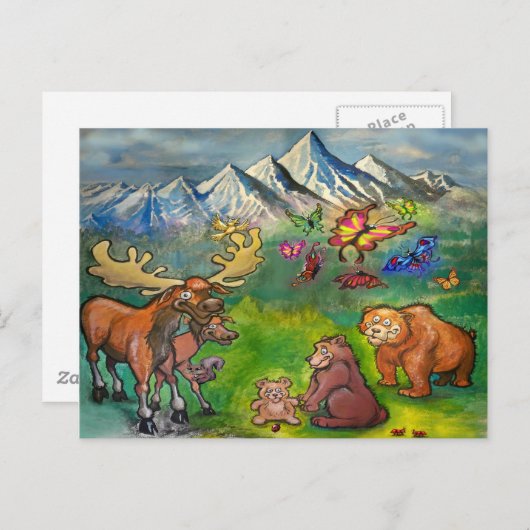 ムース&ベア ポストカード (正面/裏面)