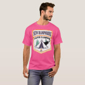 ムースTシャツとニューハンプシャーのキャンプが大好き Tシャツ (正面フル)