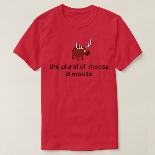 ムースTシャツの複数形 Tシャツ (デザイン正面)
