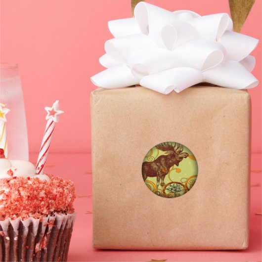 ムースTシャツ –  ラウンドシール (パーティー)