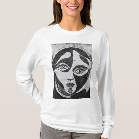 ムーズ・イン・モーション：抽象的な優雅さ Tシャツ (正面)