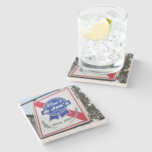 ムーズ&ジョーのアトランタ、ムーズ&ジョーのコースター。 ストーンコースター (横)