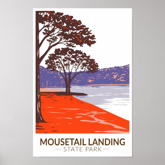 ムーセテールランディング州パークテネシーヴィンテージ ポスター (正面)