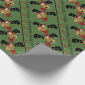 ムーセマをメリー持つ |クリスマス ラッピングペーパー (角)