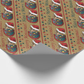 ムーセマメリースを持つ |クリスマス ラッピングペーパー (角)