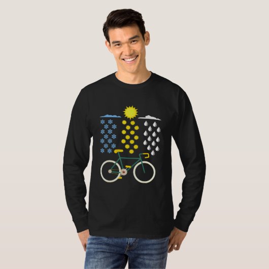ムータンサイクリングサイクリストMTBライダーサイクリングバイクもしくは自転車に乗る人 Tシャツ (正面フル)