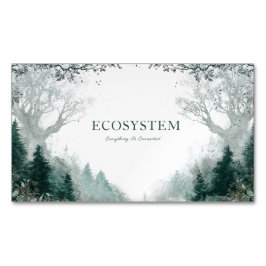 ムーディで神秘的な魅惑の森 マグネット名刺