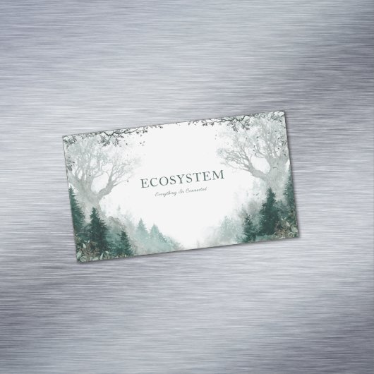 ムーディで神秘的な魅惑の森 マグネット名刺 (インサイチュ)
